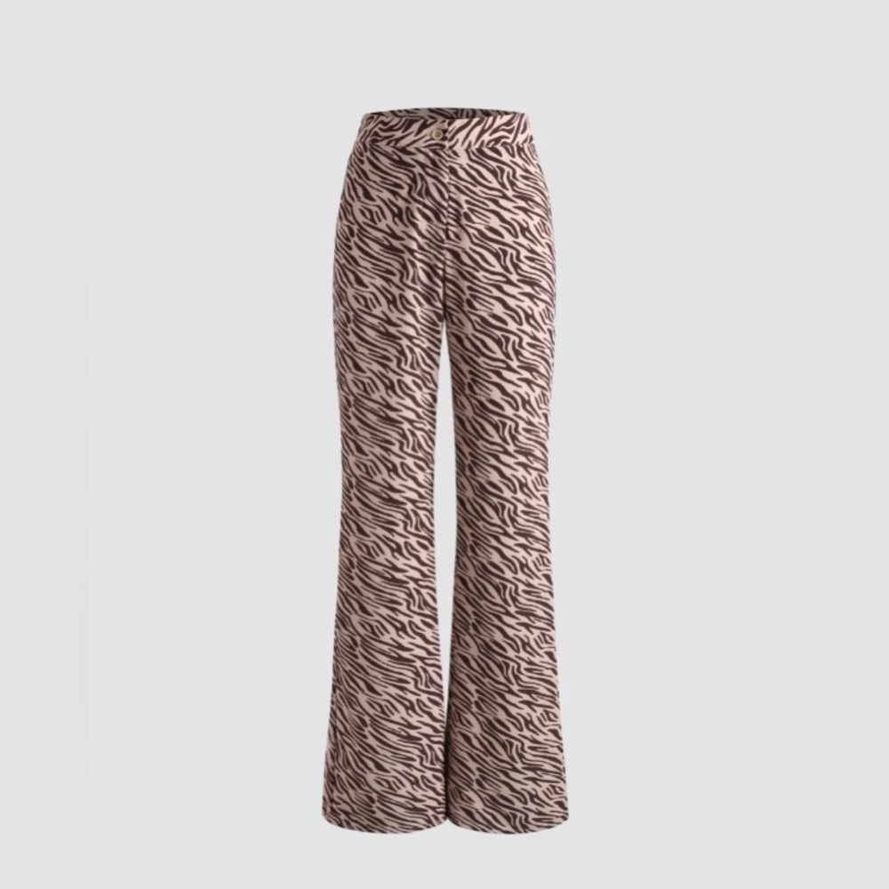 New Zebra Flare Pants